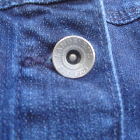 Lands' End Denim Jean Jacket Ladies Size M(10-12) - Picture 3 of 9